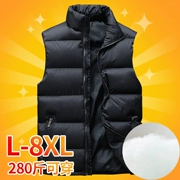 Mùa thu đông nam xuống vest vest cotton cổ cao rộng, áo dày dày ấm phiên bản Hàn Quốc của xu hướng vest đẹp trai