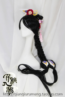 taobao agent [Dream of Qianqiu] White Cat Program Project Lianhua Christmas Edition styling wig & headwear cos