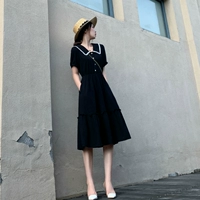 Шифоновая летняя длинная юбка, длинный приталенный корсет, платье, французский стиль