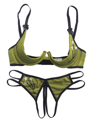 性感文胸套装情绪漏点胸托女士制服诱惑聚拢胸罩胸托内衣开当T-淘宝网