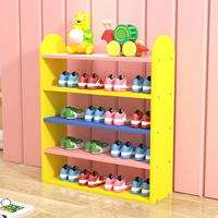 Детская обувная стойка много -слоя мультфильма милый цвет детского детского шкафа для обувного шкафа мини -космический детский сад