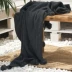 Ghế sofa Bắc Âu phòng mô hình trang trí chăn thú chăn mền tua đơn màu đơn giản mất chăn giường Blanket - Ném / Chăn mền nỉ dày Ném / Chăn