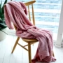 Nordic đơn giản chân rắn màu chăn che mất ins chăn nhỏ ghế bành thường lười biếng bìa nap chăn chăn vào mùa đông - Ném / Chăn chăn nhung 5kg