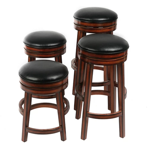 Новый китайский стиль сплошной деревянный бар -стул остров