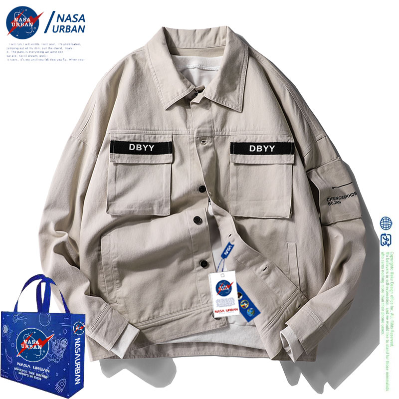 NASA URBAN联名款外套男春季工装夹克潮流秋季春秋男士春装棒球服