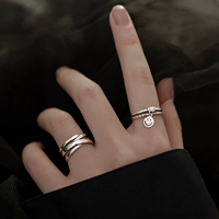 Модное изысканное кольцо, аксессуар, серебро 925 пробы, в корейском стиле, легкий роскошный стиль, популярно в интернете, подарок на день рождения