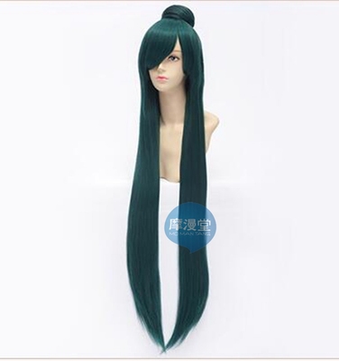 taobao agent [Mo Man Hall] Beautiful Sailor Sailor Sailor Pluto Sherona's dark green split bun cos wigs