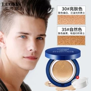 Lan Kexin men air cushion BB cream concealer mụn mark trang điểm nude trang điểm dạng lỏng kem nền tự nhiên mỹ phẩm màu thật