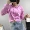 QIXUANER2018 đầu mùa thu mới của Hàn Quốc phiên bản của giảm béo lão hóa cao eo xếp li trùm đầu ngắn dài tay áo len top áo ấm
