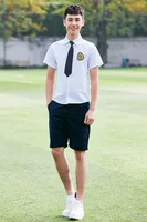 Рубашка, шорты, галстук, короткий рукав