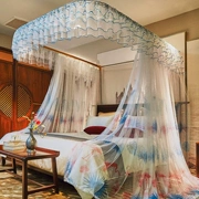 Đường ray mới chống muỗi khung u-track công chúa mã hóa gió dày 1,5 m giường 1,8m đôi hộ gia đình - Lưới chống muỗi