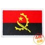 Angola cờ armband dán vải thêu dán nhãn dán chương Velcro thêu chương epaulettes có thể được tùy chỉnh miếng dán vá quần áo	