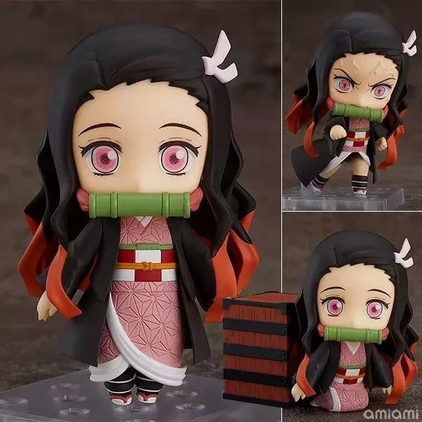 Sweet BeanDemonSlayer ghost Extinguish Blade of You bean Movable Face change Version Q Clay Doll Toys gift doll