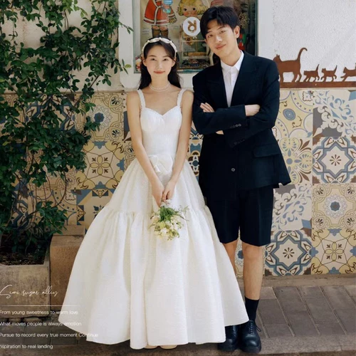 Ретро свадебное платье, дорожное платье-комбинация, реквизит для фотографии, в корейском стиле