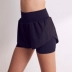 Xiaoxi nhà thể thao quần short lỏng nữ chống mục tiêu eo cao tập thể dục kích thước lớn chạy ba quần giả hai mảnh quần hông - Quần thể thao Quần thể thao