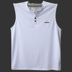 Không tay t-shirt mồ hôi vest thể thao lỏng rộng vai màu rắn cộng với phân bón XL vest nam mùa hè dưới vest Lót