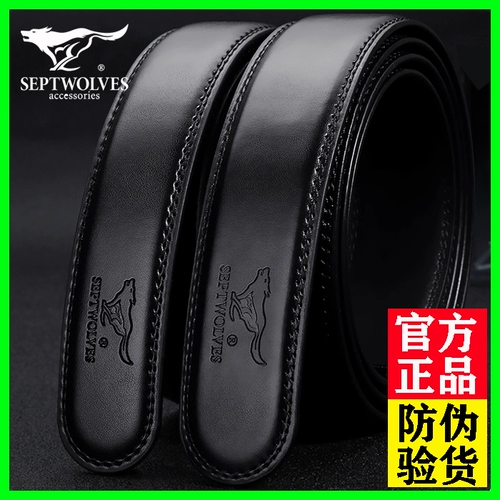 Septwolves, мужской ремень, 3.5см, из натуральной кожи, 3см