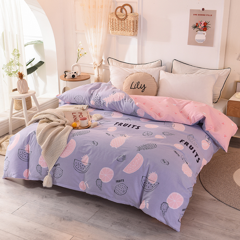 Fruit Carnivalmofi  Home textiles Pure cotton wool Quilt cover singleton  1.5 Bed student 1.2m Cotton thickening Double Quilt cover 200 * 230