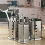 Đũa ống thép không gỉ đa chức năng hộ gia đình đơn giản treo cống đũa nhà bếp bộ đồ ăn đũa lồng lưu trữ rơm ống