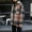 JHXC Hàn Quốc phiên bản của lỏng POLO cổ áo dày áo len nữ sinh viên mùa đông mỏng áo sơ mi kẻ sọc áo khoác thủy triều