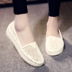 Hàn quốc phiên bản của dép nhựa nữ mùa hè mới y tá làm việc giày Bao Đầu giày trắng giày bãi biển tổ rỗng giày rỗng Sandal
