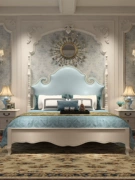 Gỗ rắn Mỹ giường trắng da cao su gỗ nội thất đơn giản giường cưới công chúa giường ngủ chính 1,8 phòng ngủ sang trọng - Giường