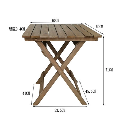 Bộ Bàn Ghế Gỗ Chắc Chắn Giải Trí Ban Công Bàn Ăn Di Động Dã Ngoại Ngoài Trời Nướng Tròn Cắm Trại Bàn 