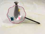 Handmade thêu thêu diy người mới bắt đầu kit palm fan gói nguyên liệu gói vật liệu 15 CM fan nhóm fan dâm bụt