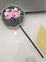 Handmade Su thêu kit vật liệu tự làm gói thêu mới cung điện fan hâm mộ nhóm fan hâm mộ hoa mẫu đơn phong phú tranh thêu hoa hồng