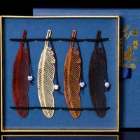 Фабрика прямой продажи скульптура закладка пустые перья Бутик закладка Sandalwood серия классического мастерства подарки бизнеса