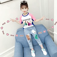 2019 bé gái mới mặc phiên bản nước ngoài mùa hè dành cho trẻ em Hàn Quốc của mùa hè dành cho nữ - Phù hợp với trẻ em thoi trang tre em