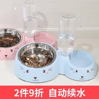 Кошка чаша для любимой педы собаки горшок с двойной миской автоматический напиток вода для кошачья миска плюшевая корма для собак горшок кошачья корма для кошачьего кошачья продукция
