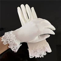 Кружевные короткие перчатки, ретро реквизит для фотографии для невесты