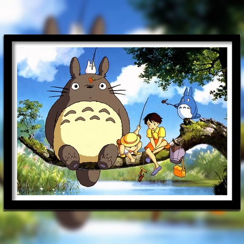 Бриллиандовый бриллиант Новое мультипликационное аниме Миядзаки Тоторо 5D КРЕСС