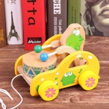 Детские ходунки для младенца с животными, детская машина со шнуром, 3 лет