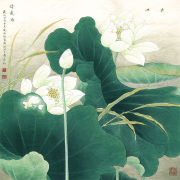 Su thêu kit TỰ LÀM meticulating loạt Qingyuan hình hoa và chim sen lá sen tự học thêu tay sơn trang trí