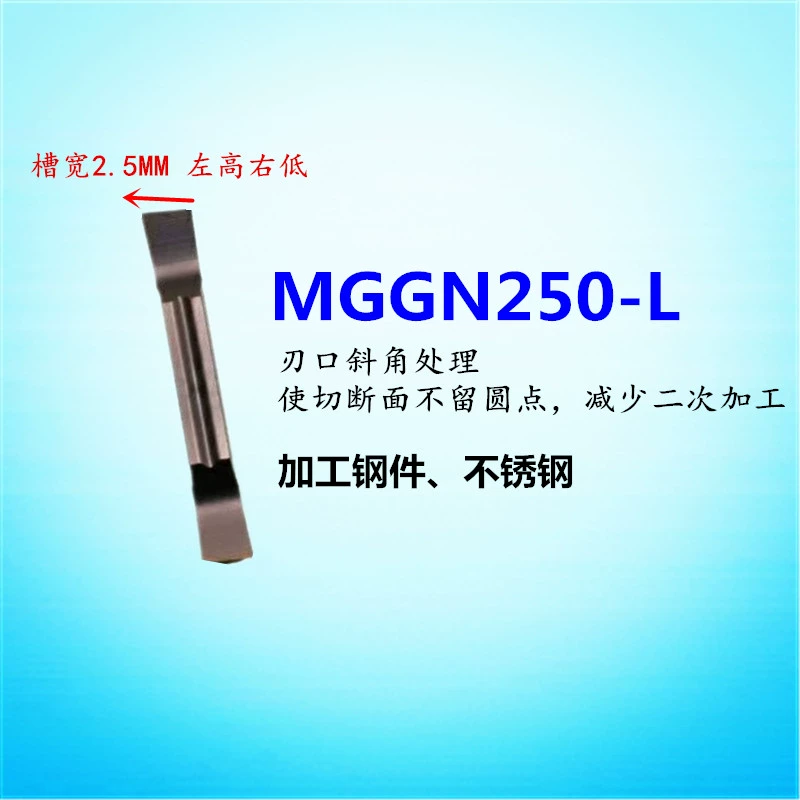 Lưỡi cắt rãnh CNC xiên 8 độ MGGN200/250/400/500-R Máy tiện cắt rãnh đầu phẳng giá cả cán dao tiện cnc dao doa lỗ cnc Dao CNC