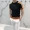Jie Mo 2018 mùa xuân và mùa hè người đàn ông mới của một nửa chiều cao lãnh đạo hit màu thanh niên chặt chẽ ngắn tay đan đáy áo len quần áo đẹp nam