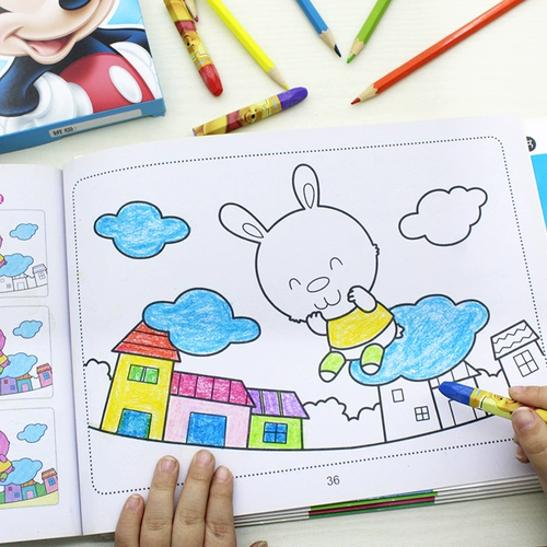 Раскраска для детского сада, фотоальбом, книга с картинками, 3-4-6-7 лет, граффити