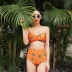 Wei Naibo 9959 Thái Lan in ấn du lịch tập hợp bikini nhỏ ngực nữ eo cao đã mỏng che bụng bikini - Bikinis áo tắm 1 mảnh Bikinis