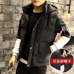2017 người đàn ông của mùa thu và mùa đông vest Hàn Quốc phiên bản của xuống bông đẹp trai vest áo khoác xu hướng mùa đông vest vest mới áo 3 lỗ nam