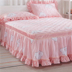 Công chúa Hàn Quốc bông giường váy dày Hàn Quốc phong cách mùa hè bông ren giường trampoline bao gồm nhóm lá sen bên Sims Váy Petti