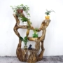 Toon gỗ nanmu gỗ hoa đứng một gốc khắc hoa cây cảnh kệ tự nhiên cổ cơ sở trang trí cửa hàng - Các món ăn khao khát gốc Gốc cây làm bàn