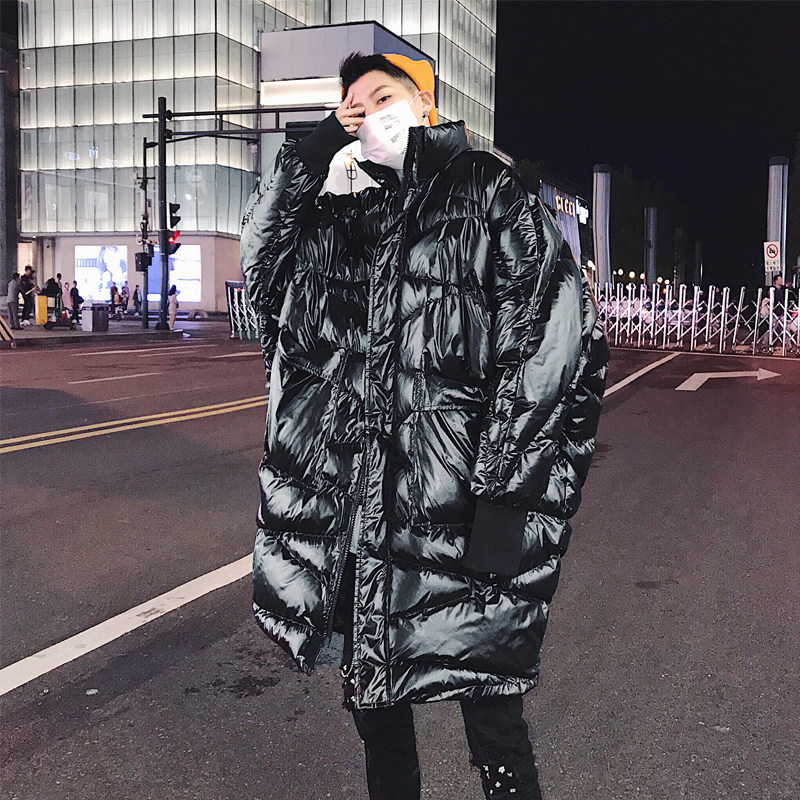 212-1-x03-p178 国潮超宽松嘻哈亮面加厚冬装棉衣