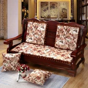 Mùa đông dày sofa gỗ đệm với tựa lưng kết hợp chống trượt sang trọng dài bằng gỗ ghế đệm gỗ gụ đệm