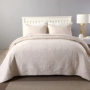 QUILT tăng ba mảnh màu thêu bông giường bông bao gồm mảnh duy nhất của điều hòa không khí lanh kép là Continental - Trải giường ga trải giường đơn