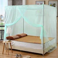 Rèm đôi sử dụng mẫu 1,5m giường đôi lưới chống muỗi vuông trên sàn nhà có khung trẻ em 1,2 mét giường đơn màn khung ròng rọc