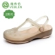 veblen mùa hè mới giày lỗ dép của phụ nữ và dép đi trong nhà bên ngoài mang dày dép đi biển Baotou mềm phiên bản giày Hàn Quốc
