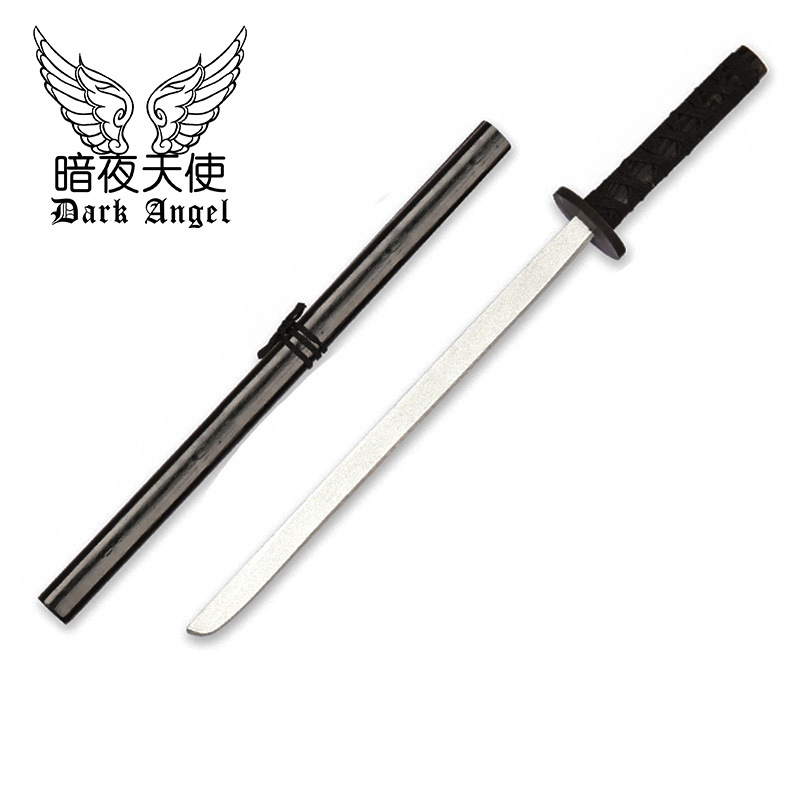 Tang Dao With Scabbard - 75CmBushi blade Wooden sword Japan wood cutter jk stick Photo Props knife cos Toys Sheath Juhe Road drawing hit long Tang Dynasty transverse