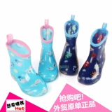Детский дождевик, детские нескользящие флисовые сапоги для раннего возраста для принцессы для мальчиков для школьников